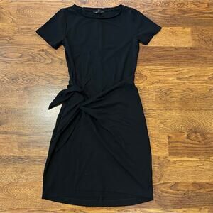 Club Monaco Women's Twansia Wrap Mini Dress Black Sz XS – Minimalist Chic